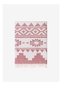 Rug Pamuk Koltuk Şalı Bordo 130x170
