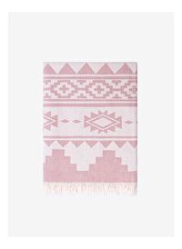 Rug Pamuk Koltuk Şalı Gül Kurusu 130x170