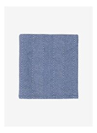 Wool Herringbone Bebek Battaniyesi Lacivert 76x102