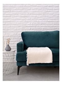 Cocoon Pamuk 4 Kat Müslin Koltuk Şalı Ekru 130x170