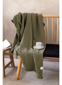Cocoon Pamuk 4 Kat Müslin Koltuk Şalı Timber 130x170