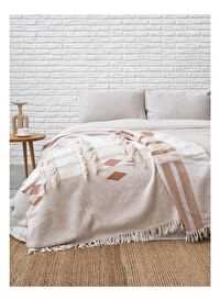 La Boheme Pamuk Koltuk Şalı Oak Buff 140x170