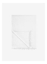 Cocoon Pamuk 4 Kat Müslin Koltuk Şalı Beyaz 130x170