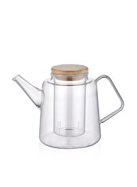 The Mia Bambu Kapaklı Süzgeçli Demlik 800 ml