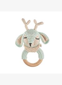 Cuddly Amigurumi Geyik Çıngırak-Mint