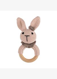 Cuddly Amigurumi Tavşancık Çıngırak-Pembe