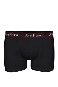 JOH FRANK PREMIUM BLACK BOXER SİYAH-BORDO