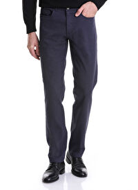Lacivert Regular Fit Düz 5 Cep Pamuklu Kot Pantolon