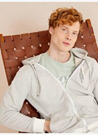 Gri Regular Fit Pamuklu Sweatmont