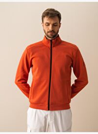 Kiremit Rengi Regular Fit Pamuklu Sweatmont