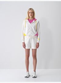 Ekru Oversize Pamuklu Sweatmont