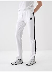 Beyaz Regular Fit Pamuklu Sweat Pantolon