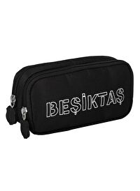 Me Çanta Beşiktaş Crack İki Gözlü Kalemlik - Erkek - Siyah