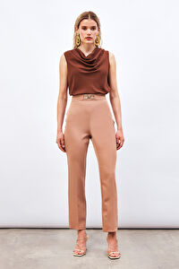 Aksesuar Detaylı Pantolon - CAMEL