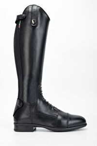 Tattini Unisex Hakiki Deri Siyah (Small) Binici Cizmesi Çizme