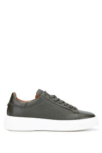 Tamer Tanca Erkek Hakiki Deri Yeşil Sneakers & Spor Ayakkabı