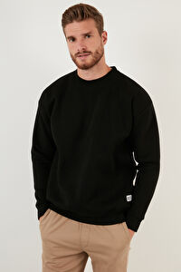 Buratti Regular Fit Bisiklet Yaka Pamuklu İçi Tüylü Yumuşak Şardonlu Erkek Sweatshırt 5905255