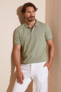 Buratti % 100 Pamuk Regular Fit Düğmeli Polo Yaka T Shirt Erkek POLO YAKA T SHİRT 5902127