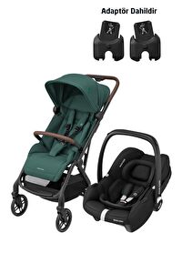 Maxi-Cosi Soho-Cabriofix i-Size Ana Kucaklı Ultra Kompakt  Seyahat Sistem Bebek Arabası Green-Black