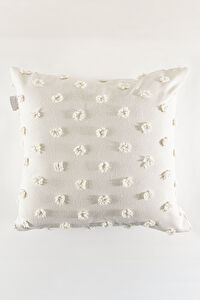 Craft Krem Sade Ponpon Dikişli Kırlent 43 x 43 35302A