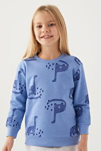Rolypoly Kız Çocuk İndigo Sweatshirt