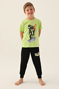 RolyPoly Skate Sarı Erkek Çocuk Pijama Takımı