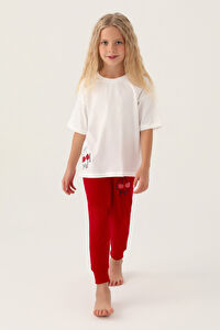 RolyPoly Cool Girl Krem Kız Çocuk Pijama Takımı