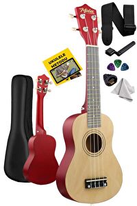 Midex UKX-233NT Naturel Concert Ukulele (Askı Çanta Metod Pena)