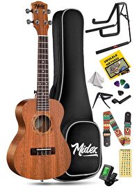 Midex TN-26MC-ST Set Maun Tenör Ukulele (Softcase Stand Tuner Capo Metod Nota Sticker Askı Pena)