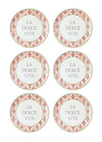 Dolce Vita Pasta Tabağı 6lı Set 19 cm DVT0001