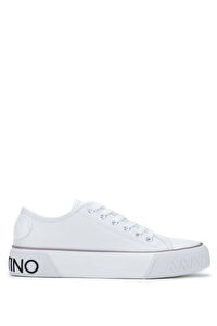 Mario Valentino Siyah-Beyaz Kadın Deri Sneaker 1040 95A3603 BN AYK Y24
