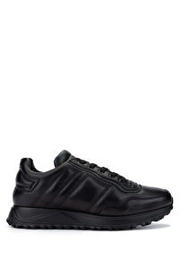 Fabi Erkek Hakiki Deri Siyah Sneakers & Spor Ayakkabı