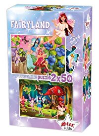 Star Puzzle 2x50 Parça Çocuk Puzzle - Peri Dİyarı