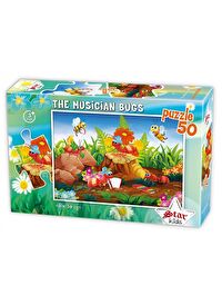 Star Puzzle 50 Parça Müzisyen Böcekler Çocuk Puzzle