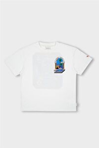 Swatsky Erkek Çocuk Kırık Beyaz T-Shirt