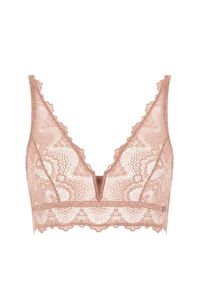 FLAME V DETAYLI BRALET PASTEL PEMBE