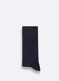 Erkek Lacivert Düz Soket Çorap B008505