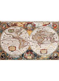 Gold Puzzle 1000 Parça Eski Dünya Haritası Puzzle