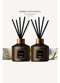 Parfüm Difüzörü Temel Seri KUNDAL Perfume Diffuser 200ml 2 Adet (White Musk)