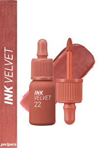 Yüksek Pigmentli, Kadife Görünümlü, Gün Boyu Kalıcı Tint Peripera Ink Velvet (22 Bouquet Nude)
