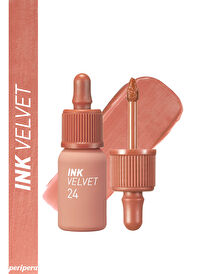 Yüksek Pigmentli, Kadife Görünümlü, Gün Boyu Kalıcı Tint PERIPERA Ink Velvet (24 Milky Nude)