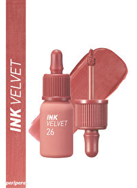 Yüksek Pigmentli, Kadife Görünümlü, Gün Boyu Kalıcı Tint PERIPERA Ink Velvet (26 Well Made Nude)