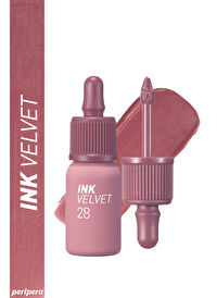 Yüksek Pigmentli, Kadife Görünümlü, Gün Boyu Kalıcı Tint PERIPERA Ink Velvet (28 Mauveful Nude)
