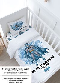 Bebek Boy Lastikli Çarşaf Seti - Cartoon Serisi - Batman