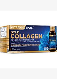 Nutraxin Gold Collagen 10 Adet 50 ml Likit - Kolajen, Hyalüronik Asit, Koenzim Q10