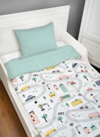 Bebek Yorgan Seti (95X145 CM) - Iconic Serisi - Beep Beep