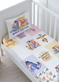 Bebek Boy Lastikli Çarşaf Seti - Cartoon Serisi - Sevimli Ayı Patchwork