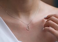 0,05 ct Minimal Pırlanta Kolye