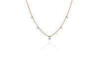 0,17 ct Baget Pırlanta Kolye