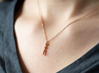 0,06 ct Minimal Pırlanta Kolye